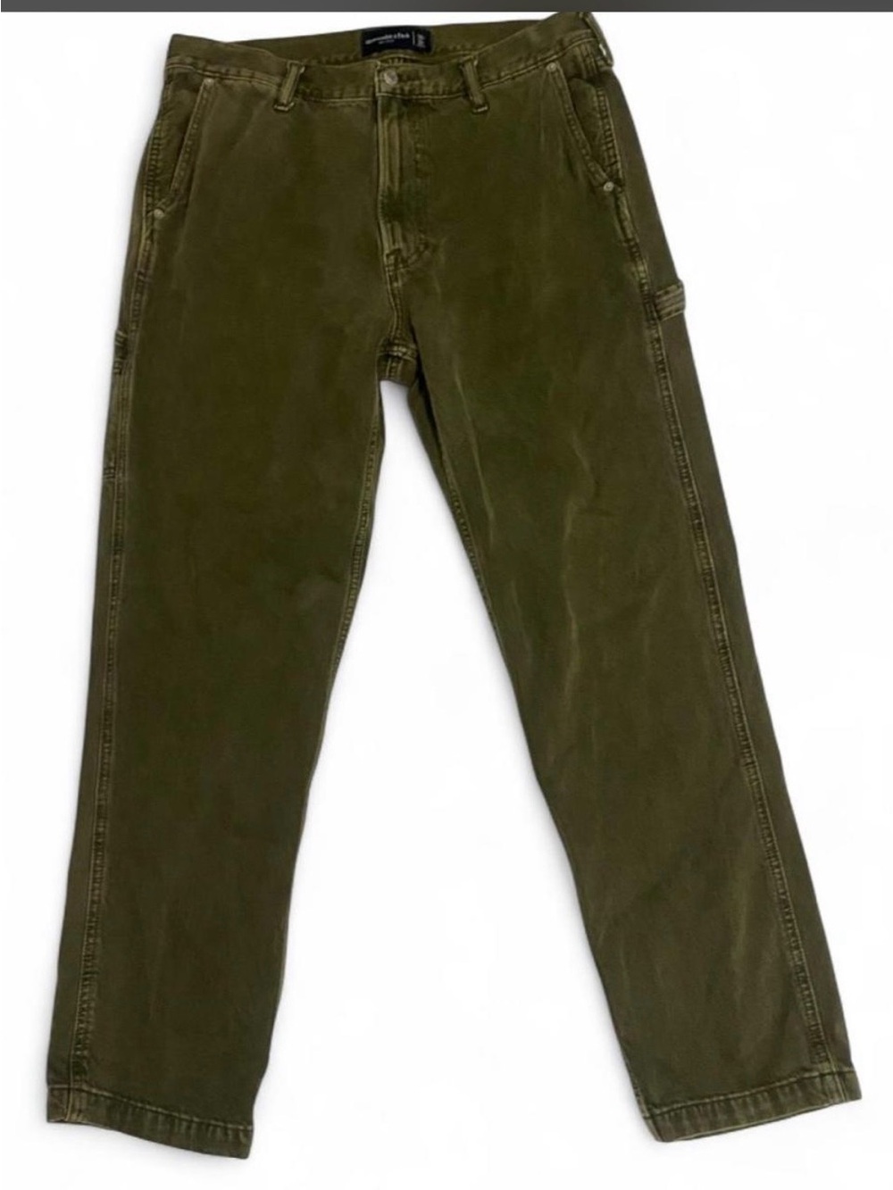 Abercrombie & Fitch Olive 90s loose Green Utility Chinos